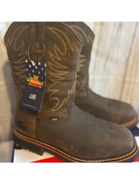 Thorogood New In Box Men’s Stud Horse Work Western Leather Boots for Ranch 10.5